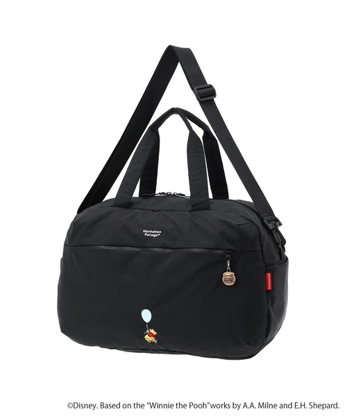 Manhattan Portage(マンハッタンポーテージ)の「PALMETTO BOSTON BAG NYLON TUSSAH QUILL 25 / POOH(ボストンバッグ・レディース・ブラック・LARGE)」の20枚目の写真