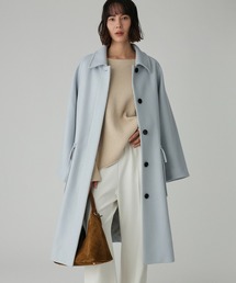 BABYLONE | ダブルメルトンステンカラーコート(ステンカラーコート)