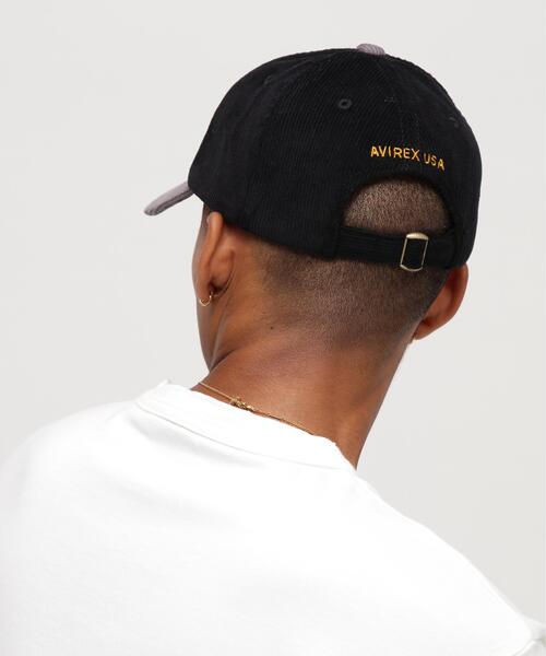 AVIREX（アヴィレックス）の「AUTHENTIC EAGLEMOTIF WAPPEN CORDUROYLAW CAP / オーセンティック イーグルモチーフ ワッペン コーデュロイ キャップ / AVIREX / アヴィレックス（キャップ・メンズ・ブラック/その他・F）」の7枚目の写真