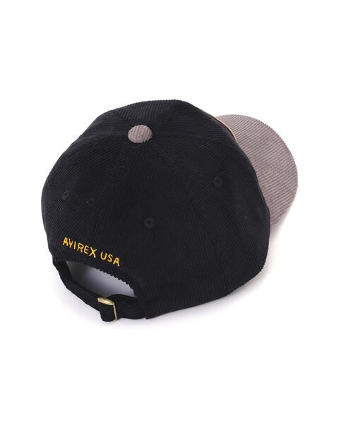 AVIREX（アヴィレックス）の「AUTHENTIC EAGLEMOTIF WAPPEN CORDUROYLAW CAP / オーセンティック イーグルモチーフ ワッペン コーデュロイ キャップ / AVIREX / アヴィレックス（キャップ・メンズ・ブラック/その他・F）」の10枚目の写真