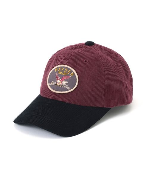 AVIREX（アヴィレックス）の「AUTHENTIC EAGLEMOTIF WAPPEN CORDUROYLAW CAP / オーセンティック イーグルモチーフ ワッペン コーデュロイ キャップ / AVIREX / アヴィレックス（キャップ・メンズ・ブラック/その他・F）」の2枚目の写真