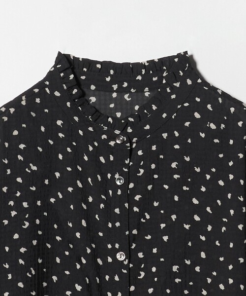 A DAY IN THE LIFE UNITED ARROWS(アデイインザライフユナイテッドアローズ)の「フリルネック シャツワンピース <A DAY IN THE LIFE>(ワンピース・レディース・ブラック/モカ/ネイビー・FREE)」の11枚目の写真