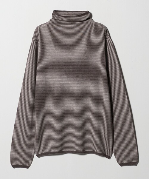 UNITED ARROWS(ユナイテッドアローズ)の「<Camoshita>ボーダー ハイネック ロングスリーブ ニット(ニット/セーター・メンズ・ダークグレー/パープル/ベージュ・M/L/S)」の3枚目の写真