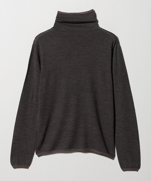 UNITED ARROWS(ユナイテッドアローズ)の「<Camoshita>ボーダー ハイネック ロングスリーブ ニット(ニット/セーター・メンズ・ダークグレー/パープル/ベージュ・M/L/S)」の4枚目の写真