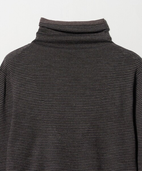 UNITED ARROWS(ユナイテッドアローズ)の「<Camoshita>ボーダー ハイネック ロングスリーブ ニット(ニット/セーター・メンズ・ダークグレー/パープル/ベージュ・M/L/S)」の5枚目の写真