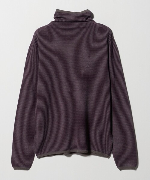 UNITED ARROWS(ユナイテッドアローズ)の「<Camoshita>ボーダー ハイネック ロングスリーブ ニット(ニット/セーター・メンズ・ダークグレー/パープル/ベージュ・M/L/S)」の13枚目の写真