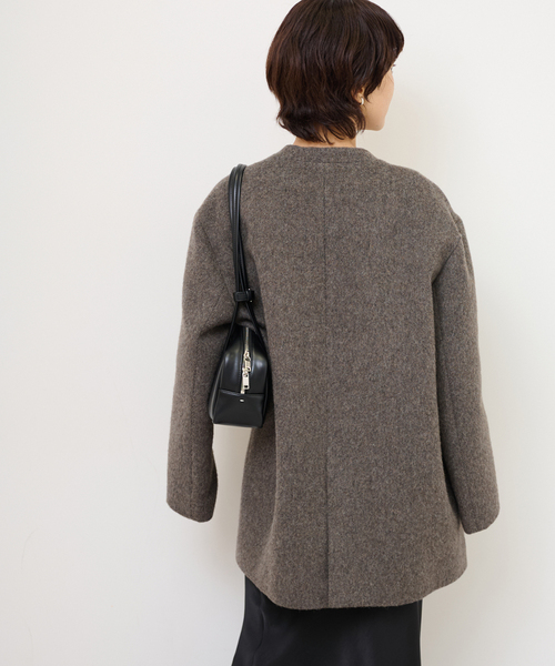 尾州ウールシャギージャケットコート（その他アウター