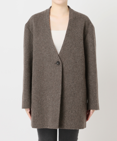尾州ウールシャギージャケットコート（その他アウター