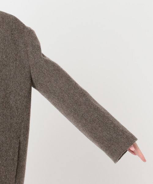 JOURNAL STANDARD relume（ジャーナルスタンダード　レリューム）の「尾州ウールシャギージャケットコート（その他アウター・レディース・ブラウン/ベージュ・FREE）」の20枚目の写真