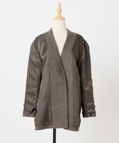 尾州ウールシャギージャケットコート（その他アウター）｜JOURNAL