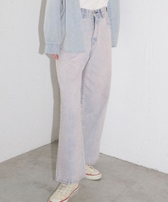 ケミカルデニムワイドパンツ