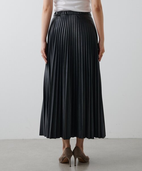 Drawing Numbers（ドローイング ナンバーズ）の「【Drawing Numbers】エコレザープリーツスカート（スカート・レディース・ブラック/ゴールド・38/36）」の14枚目の写真