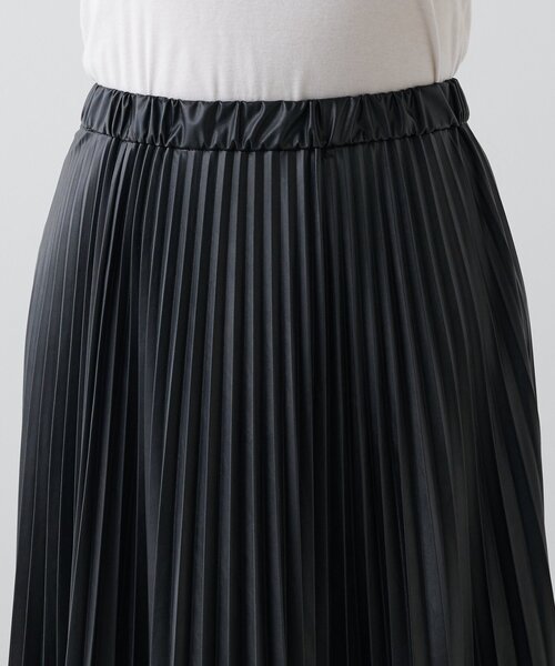 Drawing Numbers（ドローイング ナンバーズ）の「【Drawing Numbers】エコレザープリーツスカート（スカート・レディース・ブラック/ゴールド・38/36）」の15枚目の写真