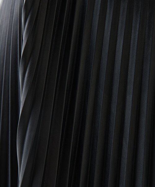 Drawing Numbers（ドローイング ナンバーズ）の「【Drawing Numbers】エコレザープリーツスカート（スカート・レディース・ブラック/ゴールド・38/36）」の17枚目の写真