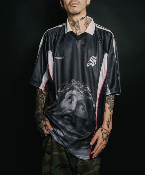 Subciety(サブサエティ)の「SAMURAI jersey top 00'(Tシャツ/カットソー・メンズ・ブラック/スカイブルー/イエロー・SMALL/MEDIUM/LARGE/X-LARGE)」の20枚目の写真