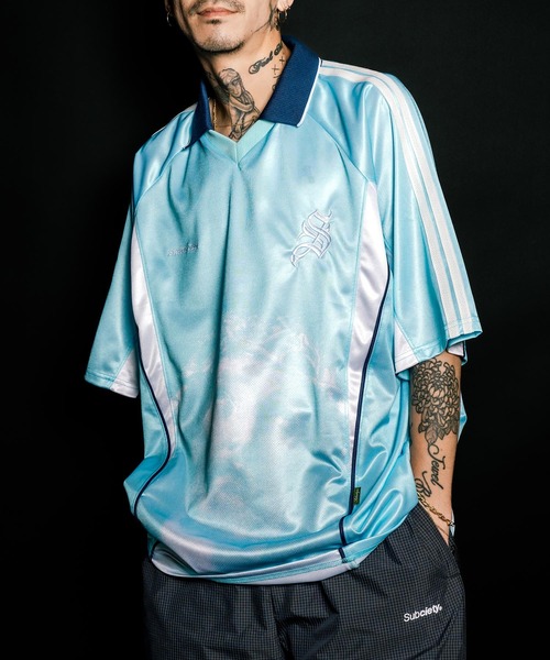 Subciety(サブサエティ)の「SAMURAI jersey top 00'(Tシャツ/カットソー・メンズ・ブラック/スカイブルー/イエロー・SMALL/MEDIUM/LARGE/X-LARGE)」の2枚目の写真