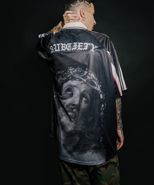 Subciety(サブサエティ)の「SAMURAI jersey top 00'(Tシャツ/カットソー・メンズ・ブラック/スカイブルー/イエロー・SMALL/MEDIUM/LARGE/X-LARGE)」の9枚目の写真