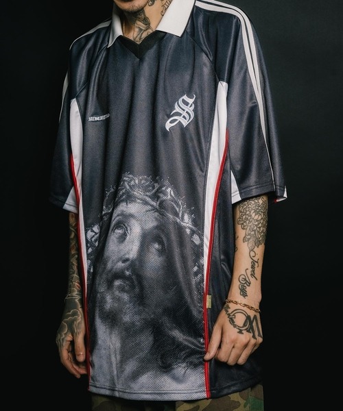 Subciety(サブサエティ)の「SAMURAI jersey top 00'(Tシャツ/カットソー・メンズ・ブラック/スカイブルー/イエロー・SMALL/MEDIUM/LARGE/X-LARGE)」の8枚目の写真