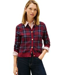 TOMMY HILFIGER | タータンフラッグジャカードクルーネックカーディガン(ニット/セーター)