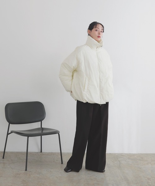 LIAN（リアン）の「バルーンダウンブルゾン（ダウンジャケット/コート・レディース・ブラウン/アイボリー/ブラック/チャコールグレー・FREE）」の21枚目の写真