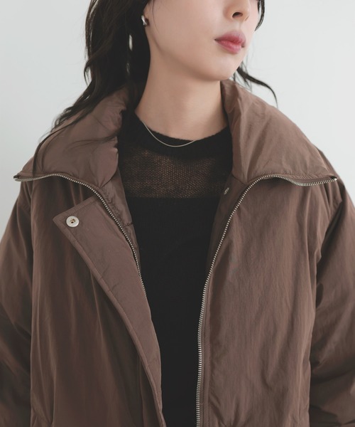 LIAN（リアン）の「バルーンダウンブルゾン（ダウンジャケット/コート・レディース・ブラウン/アイボリー/ブラック/チャコールグレー・FREE）」の7枚目の写真