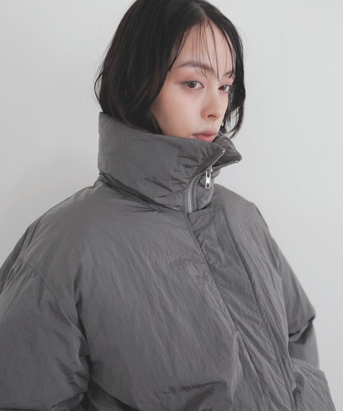 LIAN（リアン）の「バルーンダウンブルゾン（ダウンジャケット/コート・レディース・ブラウン/アイボリー/ブラック/チャコールグレー・FREE）」の11枚目の写真