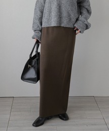 リブニットロングスカート