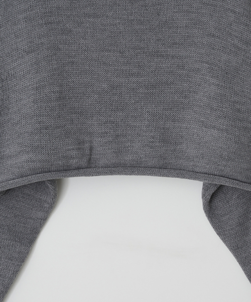RONRON（ロンロン）の「HEART STAR HAND STITCH OVERFIT CROP KNIT GREY（ニット/セーター・レディース・その他・FREE）」の4枚目の写真