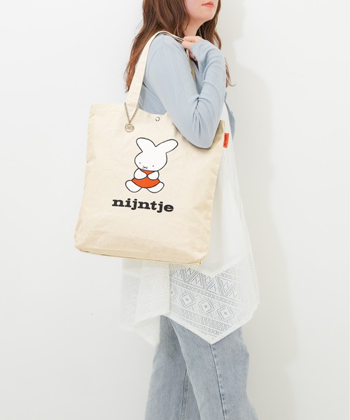 Miffy( ミッフィー)の「【miffy/ミッフィー】 70thアイテム ナインチェ トートバッグ(トートバッグ・レディース・ナチュラル・FREE)」の2枚目の写真