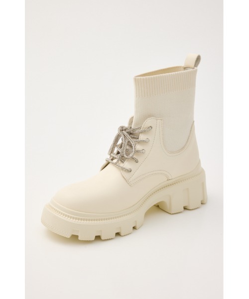 STACCATO(スタッカート)の「ドルチェニットコンビライトソールブーツ(ブーツ・レディース・ブラック/ホワイト・23cm/23.5cm/24cm/24.5cm/22.5cm)」の10枚目の写真