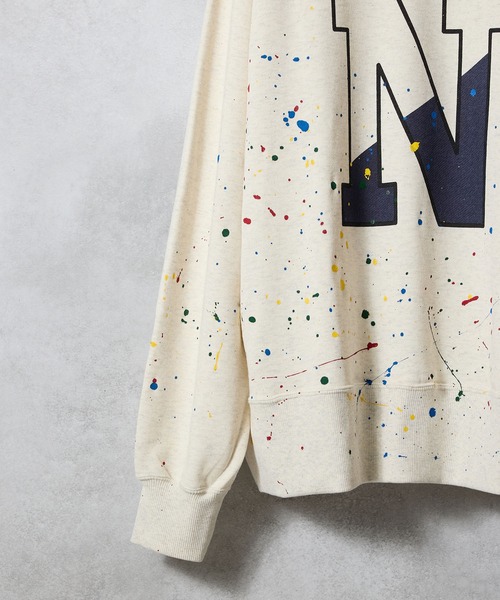 NUMBER (N)INE（ナンバーナイン）の「HAND PAINTED VINTAGE GAZETTE CREWNECK SWEATSHIRT(OATMEAL) / ハンドペイントヴィンテージ ガゼット クルーネック スウェット（スウェット・メンズ・ベージュ系1/ベージュ系2/ベージュ系3/ベージュ系4・2/4/3）」の22枚目の写真