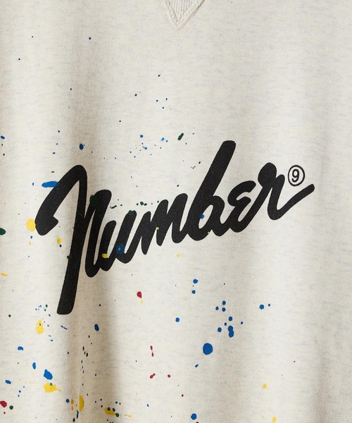 NUMBER (N)INE（ナンバーナイン）の「HAND PAINTED VINTAGE GAZETTE CREWNECK SWEATSHIRT(OATMEAL) / ハンドペイントヴィンテージ ガゼット クルーネック スウェット（スウェット・メンズ・ベージュ系1/ベージュ系2/ベージュ系3/ベージュ系4・2/4/3）」の8枚目の写真