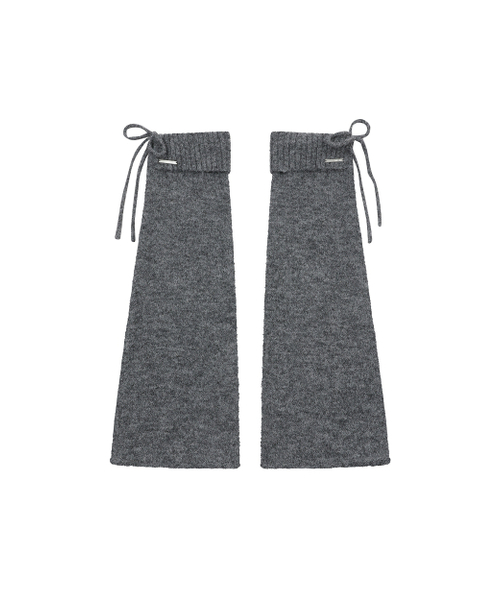 Drawstring leg warmer CHARCOAL