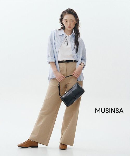 MUSINSA STANDARD WOMAN（ムシンサスタンダードウーマン）の「ウィメンズレクタングルショルダーバッグ[ブラック]（ショルダーバッグ・レディース・その他・FREE）」の12枚目の写真