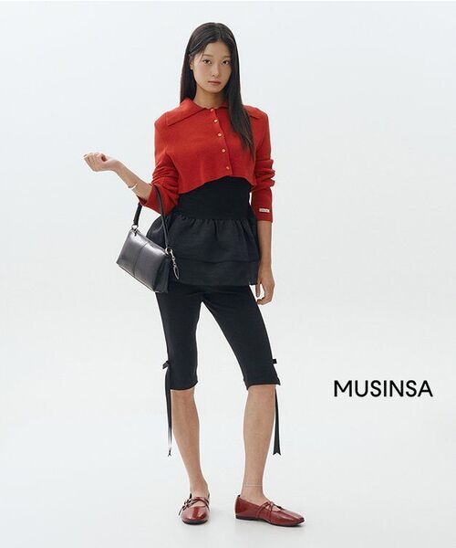 MUSINSA STANDARD WOMAN（ムシンサスタンダードウーマン）の「ウィメンズレクタングルショルダーバッグ[ブラック]（ショルダーバッグ・レディース・その他・FREE）」の13枚目の写真