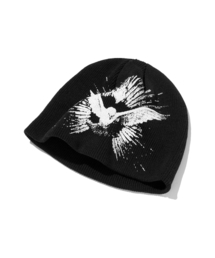 PUNCH DRUNK PARTIES（パンチドランクパーティーズ）の「Dovey Dovey Silicone Print Beanie (BLACK)（ニットキャップ/ビーニー）」