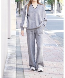 Alt due（オルトデュー）の「【Alt due/オルト デュー】ワイドニットパンツ/リラックス（その他パンツ）」
