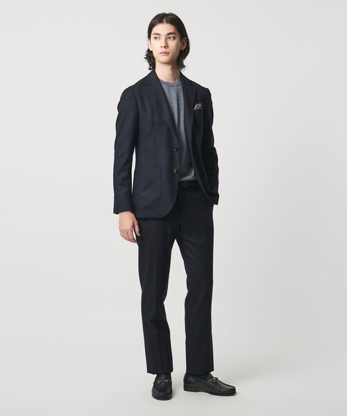 UNITED ARROWS(ユナイテッドアローズ)の「ストレッチフランネル ノープリーツ スラックス COMFORT EASY-MODEL ヨコストレッチ(スラックス・メンズ・グレー系/ネイビー・52/46/48/44/50)」の6枚目の写真