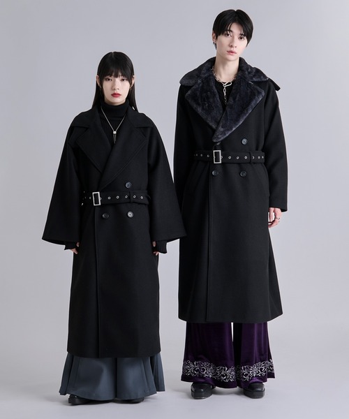 未使用タグ付き★The barnnet 2wayリバーシブル トレンチコート韓国 2wayエリファートレンチコート（トレンチコート）｜Ellno Loset