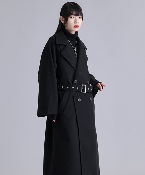 Ellno Loset（エルノロゼット）の「2wayエリファートレンチコート（トレンチコート・メンズ・チャコール/ブラック・MEDIUM/SMALL/LARGE）」の22枚目の写真