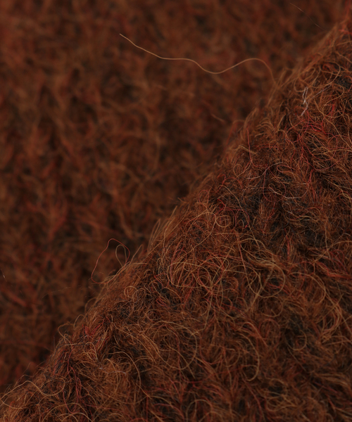 B.C STOCK（ベーセーストック）の「ウール混メランジニットショートマフラー（マフラー・レディース・チャコールグレー/ブルー/イエロー/ホワイト/ブラウン/レッド・FREE）」の12枚目の写真