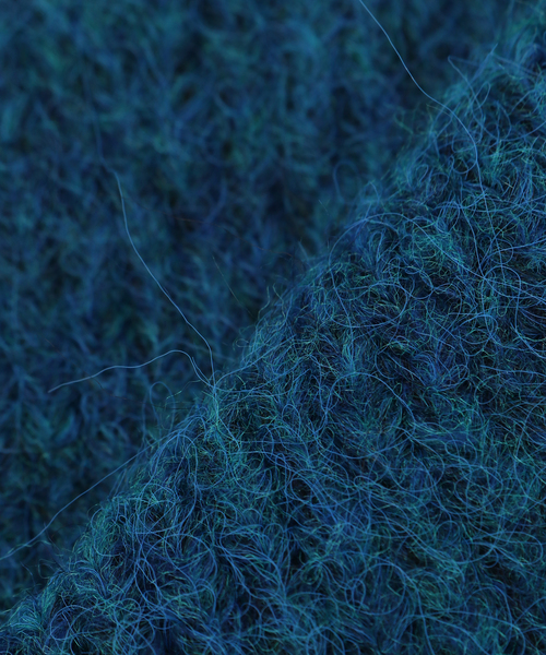 B.C STOCK（ベーセーストック）の「ウール混メランジニットショートマフラー（マフラー・レディース・チャコールグレー/ブルー/イエロー/ホワイト/ブラウン/レッド・FREE）」の11枚目の写真