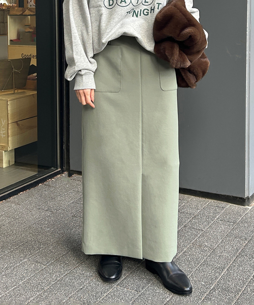 SLOBE IENA（スローブイエナ）の「ダブルクロスタイトスカート 