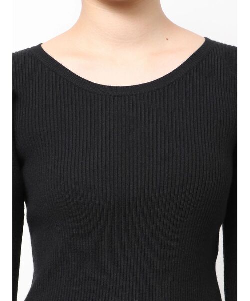 RESEXXY(リゼクシー)の「パワショルリブトップス(ニット/セーター・レディース・ブラック/ホワイト/グリーン・FREE)」の16枚目の写真