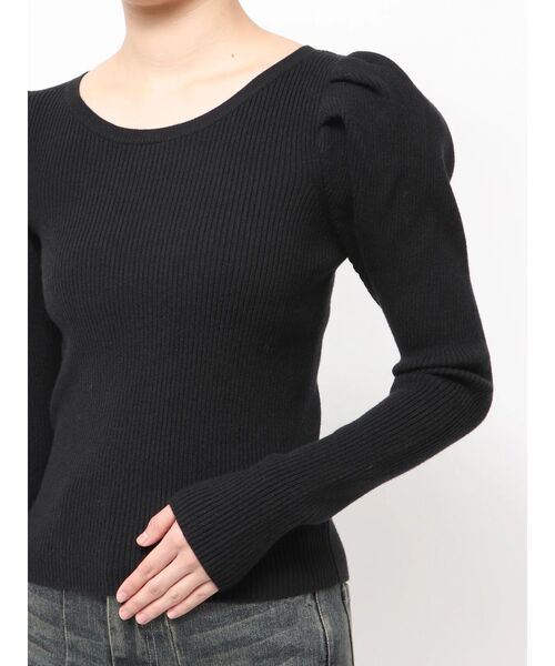 RESEXXY(リゼクシー)の「パワショルリブトップス(ニット/セーター・レディース・ブラック/ホワイト/グリーン・FREE)」の17枚目の写真