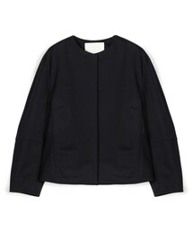 BALLSEY | コットンアムンゼン バックペプラムジャケット(ノーカラージャケット)