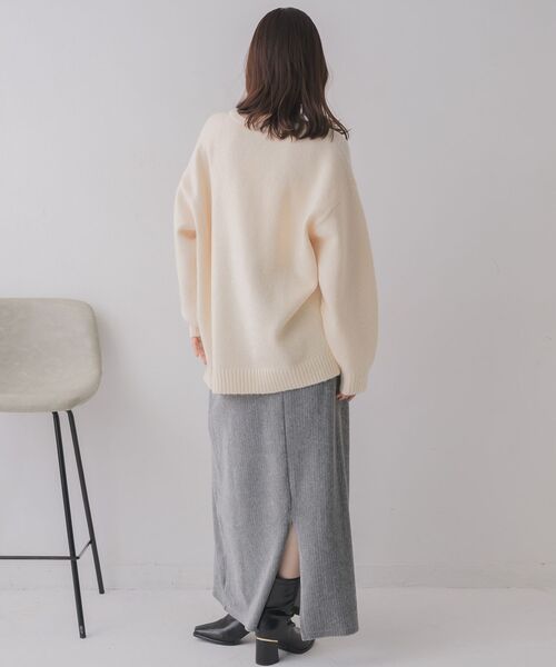 RETRO GIRL(レトロガール)の「リボンヤーン刺繍ニット(ニット/セーター・レディース・ブルー/ナチュラル/チャコールグレー・FREE)」の16枚目の写真