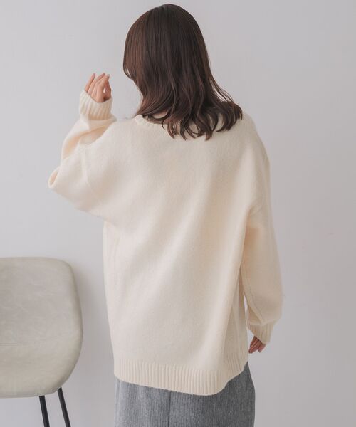 RETRO GIRL(レトロガール)の「リボンヤーン刺繍ニット(ニット/セーター・レディース・ブルー/ナチュラル/チャコールグレー・FREE)」の20枚目の写真