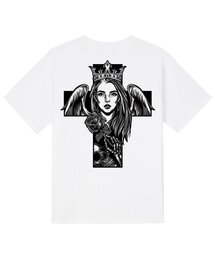 KTW0023 チカーノクイーン 半袖Tシャツ - ホワイト