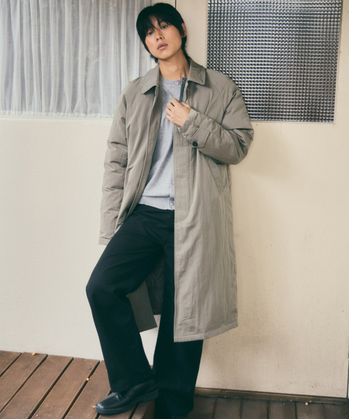 WEDNESDAY OASIS（ウェンズデーオアシス）の「[アトリエエディション] マックトレンチパディングコート_KHAKI(WC25-OT04)（ダウンジャケット/コート・メンズ・カーキ・MEDIUM/LARGE）」の2枚目の写真